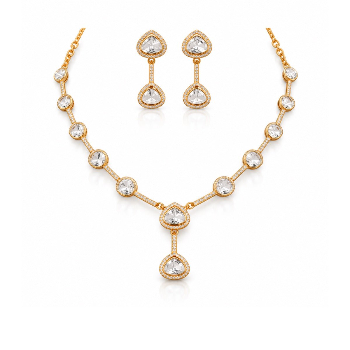 Kundan Necklace 08892 - Krishna's Sweta Jewellery