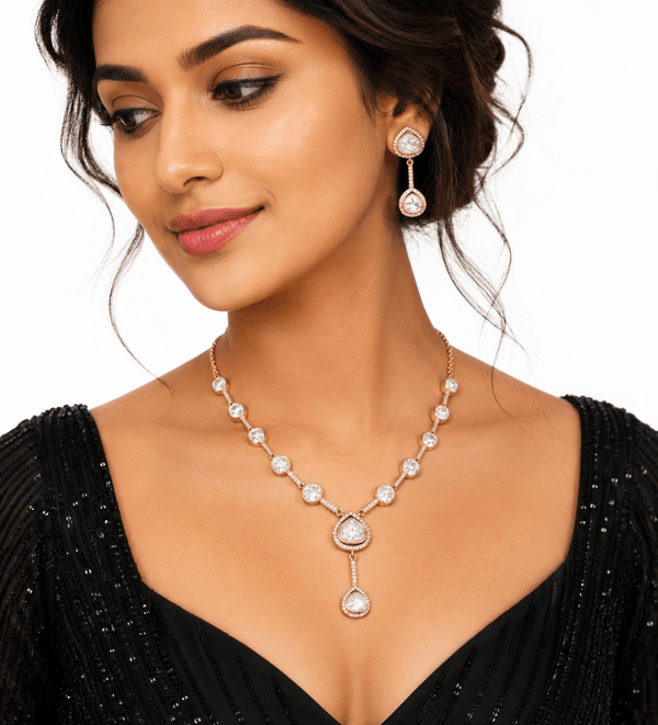 Kundan Necklace 08892 - KRISHNA'S SWETA JEWELLERY