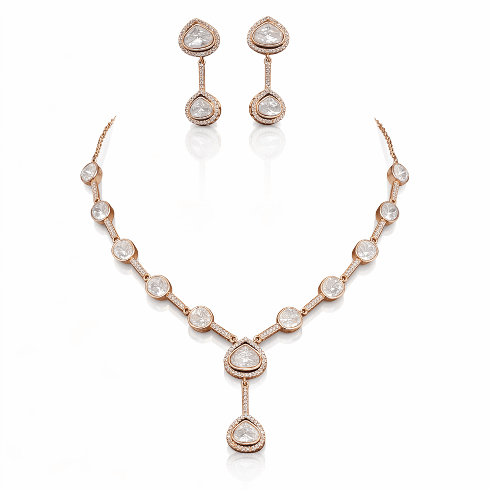 Kundan Necklace 08892 - KRISHNA'S SWETA JEWELLERY