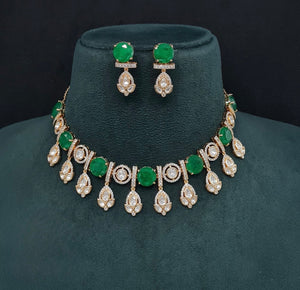 Kundan Necklace 08903 - KRISHNA'S SWETA JEWELLERY