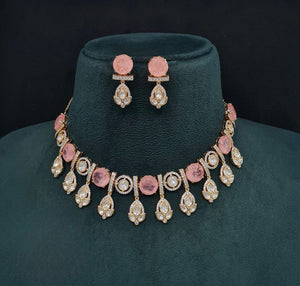 Kundan Necklace 08903 - KRISHNA'S SWETA JEWELLERY