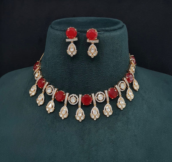 Kundan Necklace 08903 - KRISHNA'S SWETA JEWELLERY