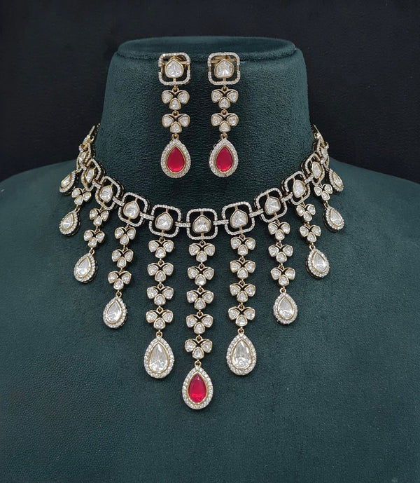 Kundan Necklace 08904 - KRISHNA'S SWETA JEWELLERY