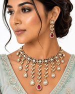 Kundan Necklace 08904 - KRISHNA'S SWETA JEWELLERY