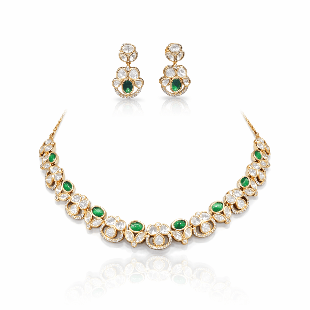 Kundan Necklace 08905 - KRISHNA'S SWETA JEWELLERY