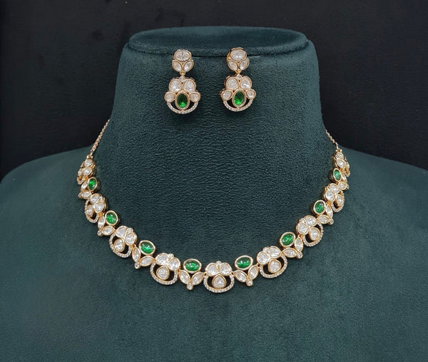 Kundan Necklace 08905 - KRISHNA'S SWETA JEWELLERY