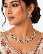 Kundan Necklace 08905 - KRISHNA'S SWETA JEWELLERY