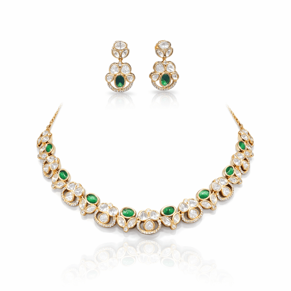 Kundan Necklace 08905 - KRISHNA'S SWETA JEWELLERY