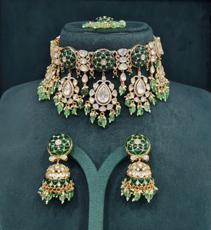 Kundan Necklace 08931 - KRISHNA'S SWETA JEWELLERY