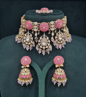Kundan Necklace 08931 - KRISHNA'S SWETA JEWELLERY