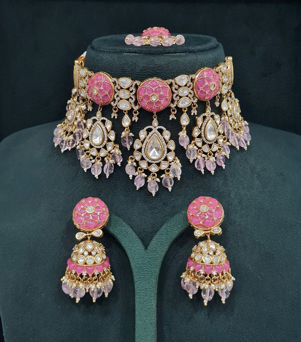 Kundan Necklace 08931 - KRISHNA'S SWETA JEWELLERY