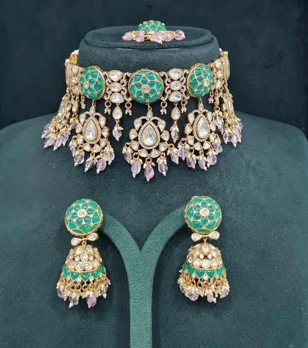 Kundan Necklace 08931 - KRISHNA'S SWETA JEWELLERY