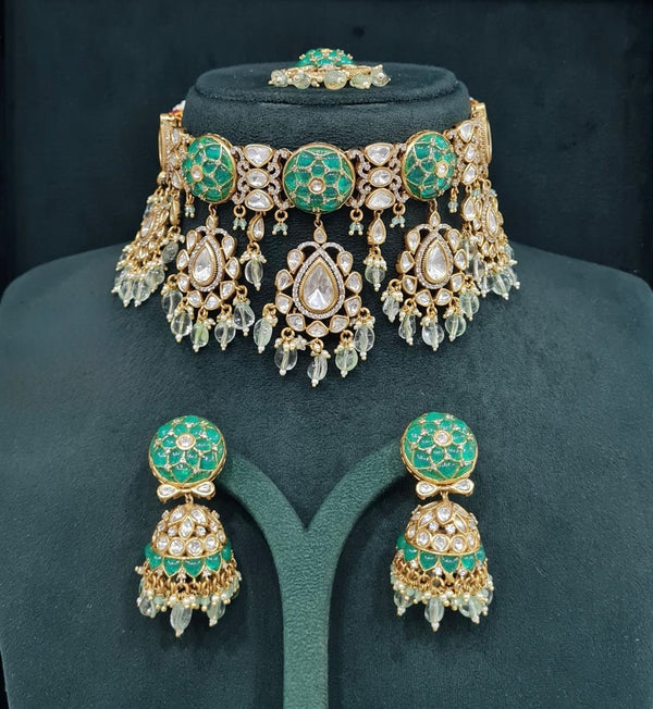 Kundan Necklace 08931 - KRISHNA'S SWETA JEWELLERY