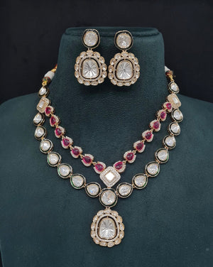 Kundan Necklace 08935 - KRISHNA'S SWETA JEWELLERY