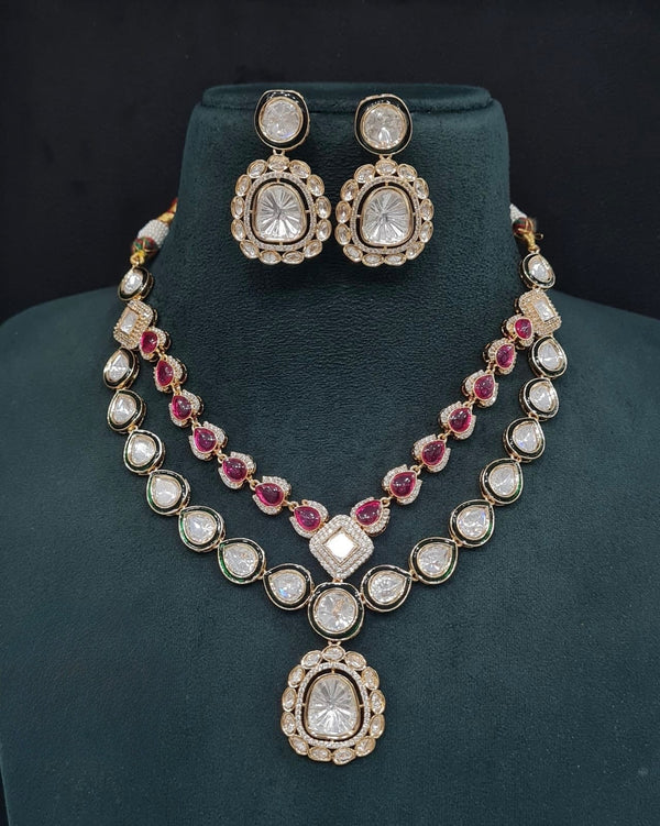 Kundan Necklace 08935 - KRISHNA'S SWETA JEWELLERY