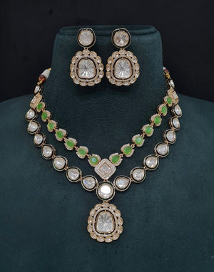 Kundan Necklace 08935 - KRISHNA'S SWETA JEWELLERY