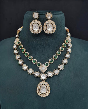 Kundan Necklace 08935 - KRISHNA'S SWETA JEWELLERY