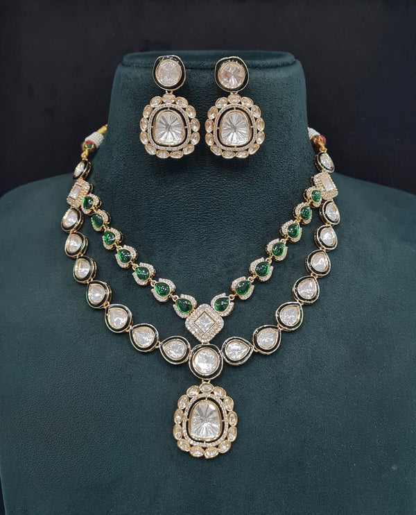 Kundan Necklace 08935 - KRISHNA'S SWETA JEWELLERY