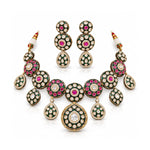Kundan Necklace 08936 - Krishna's Sweta Jewellery