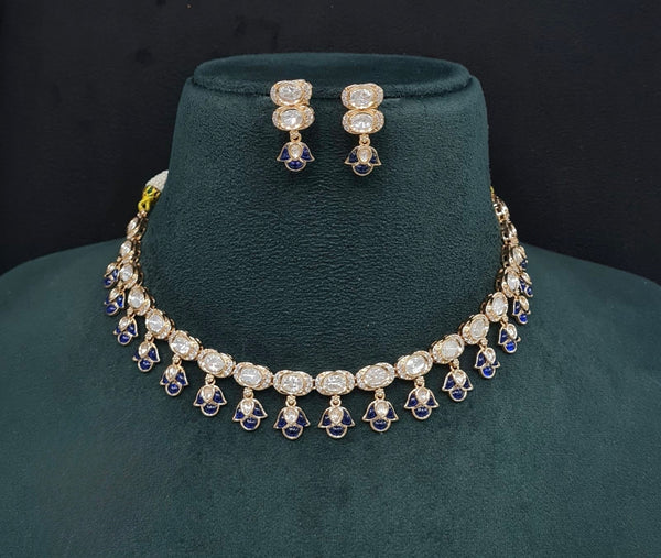 Kundan Necklace 08944 - KRISHNA'S SWETA JEWELLERY