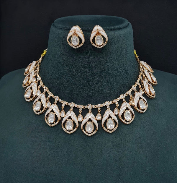 Kundan Necklace 08946 - KRISHNA'S SWETA JEWELLERY