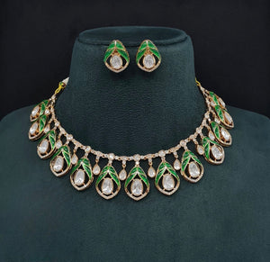 Kundan Necklace 08946 - KRISHNA'S SWETA JEWELLERY