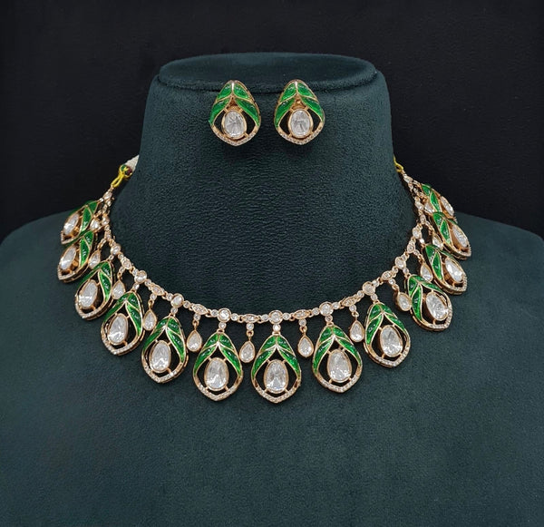 Kundan Necklace 08946 - KRISHNA'S SWETA JEWELLERY