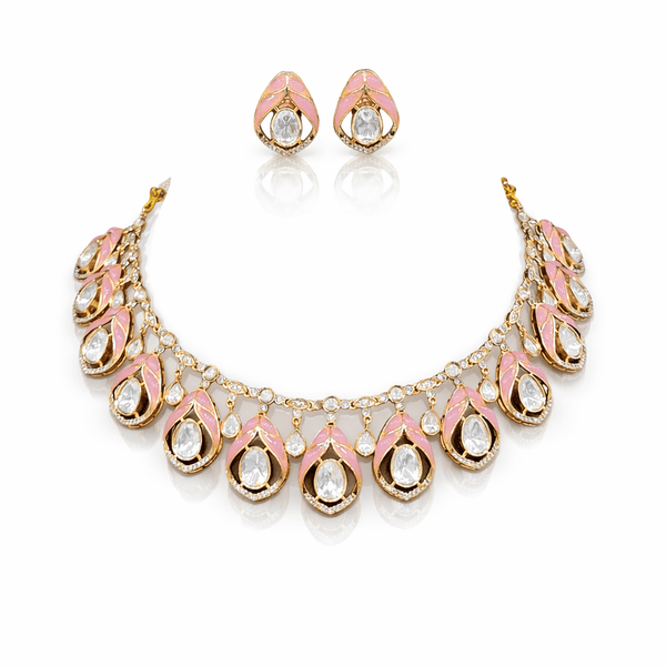 Kundan Necklace 08946 - KRISHNA'S SWETA JEWELLERY
