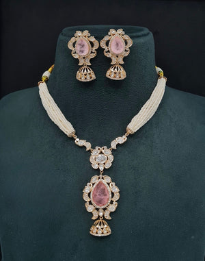 Kundan Necklace 08947 - KRISHNA'S SWETA JEWELLERY