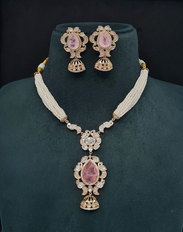Kundan Necklace 08947 - KRISHNA'S SWETA JEWELLERY