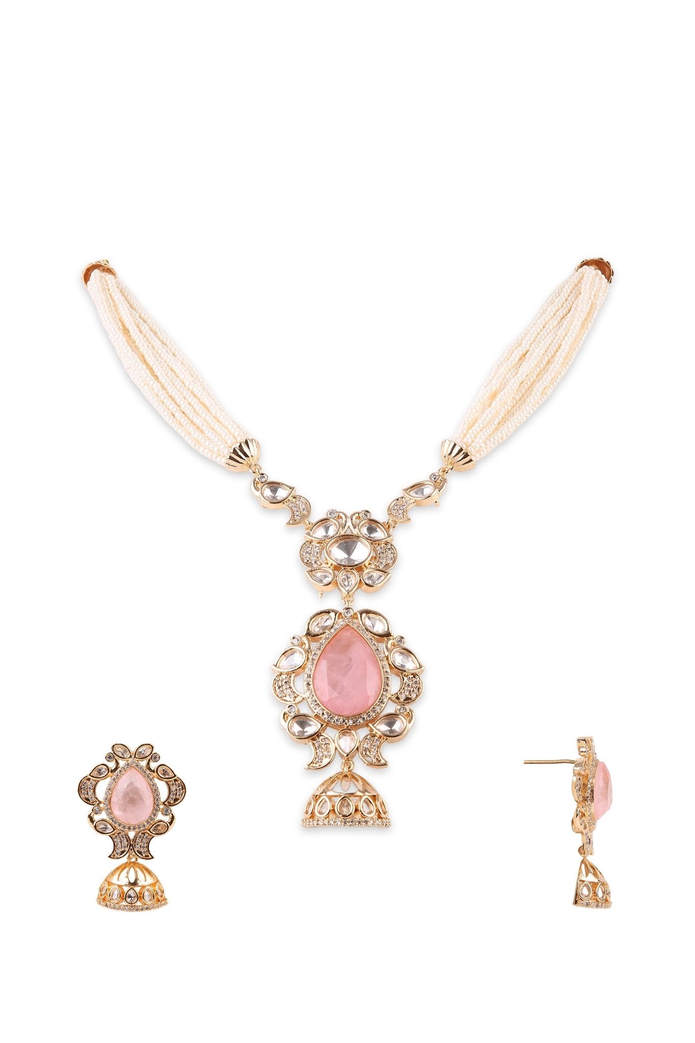 Kundan Necklace 08947 - KRISHNA'S SWETA JEWELLERY