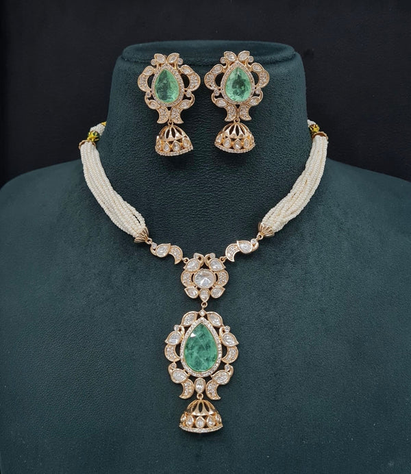 Kundan Necklace 08947 - KRISHNA'S SWETA JEWELLERY