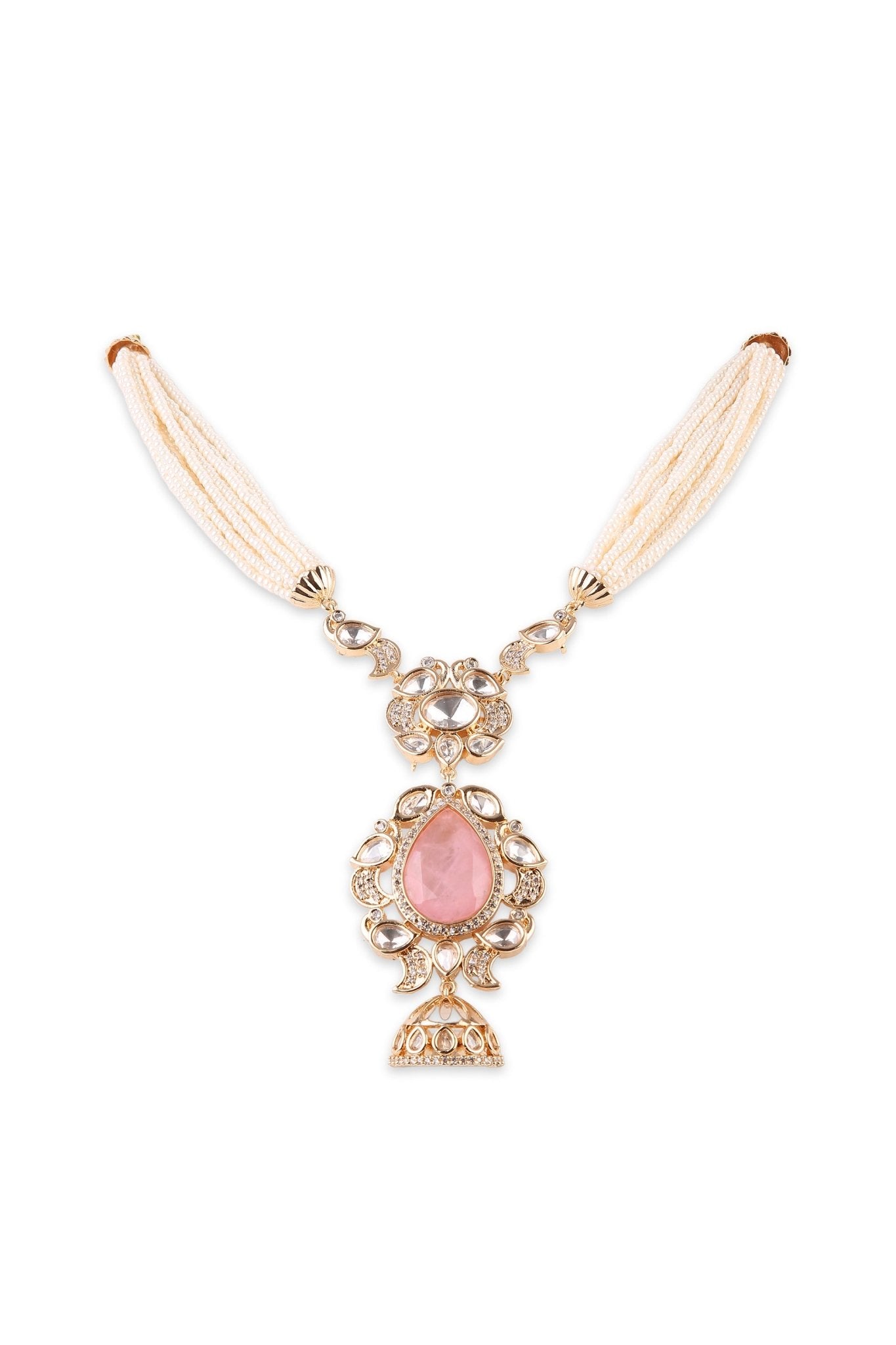 Kundan Necklace 08947 - KRISHNA'S SWETA JEWELLERY