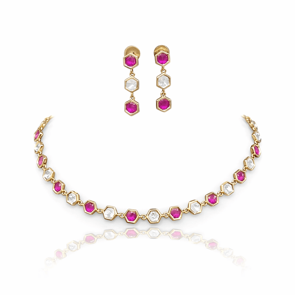 Kundan Necklace 08951 - KRISHNA'S SWETA JEWELLERY