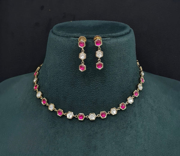 Kundan Necklace 08951 - KRISHNA'S SWETA JEWELLERY