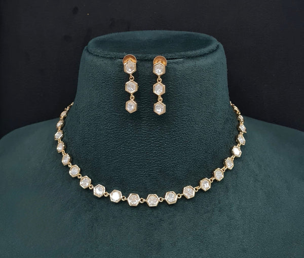Kundan Necklace 08951 - KRISHNA'S SWETA JEWELLERY