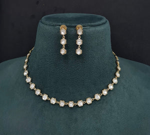 Kundan Necklace 08951 - KRISHNA'S SWETA JEWELLERY