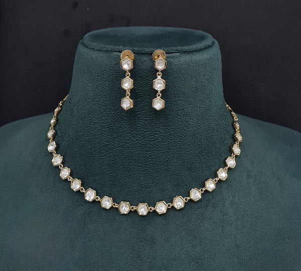 Kundan Necklace 08951 - KRISHNA'S SWETA JEWELLERY