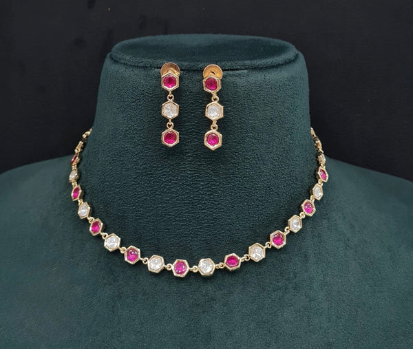 Kundan Necklace 08951 - KRISHNA'S SWETA JEWELLERY