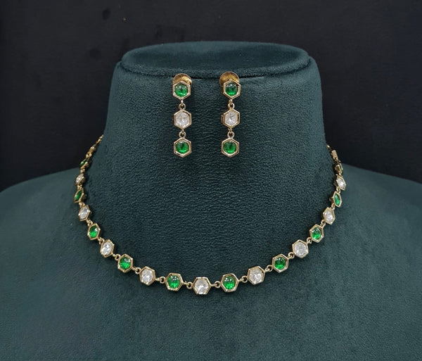 Kundan Necklace 08951 - KRISHNA'S SWETA JEWELLERY