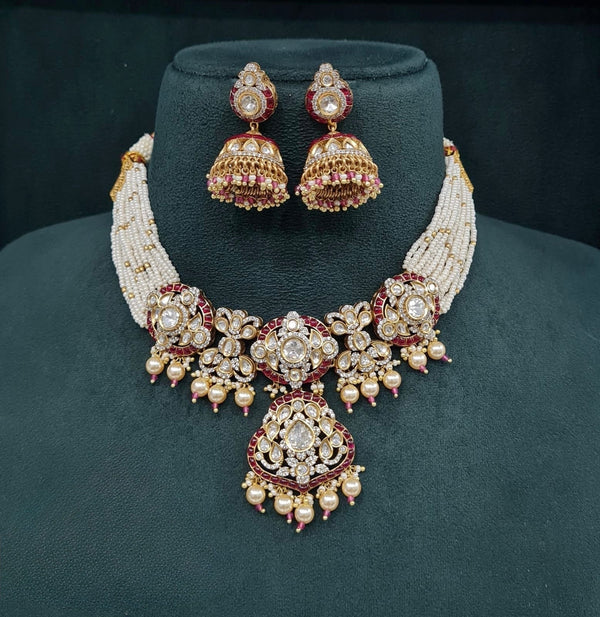 Kundan Necklace 08952 - KRISHNA'S SWETA JEWELLERY
