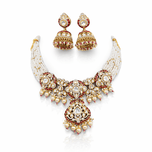 Kundan Necklace 08952 - KRISHNA'S SWETA JEWELLERY