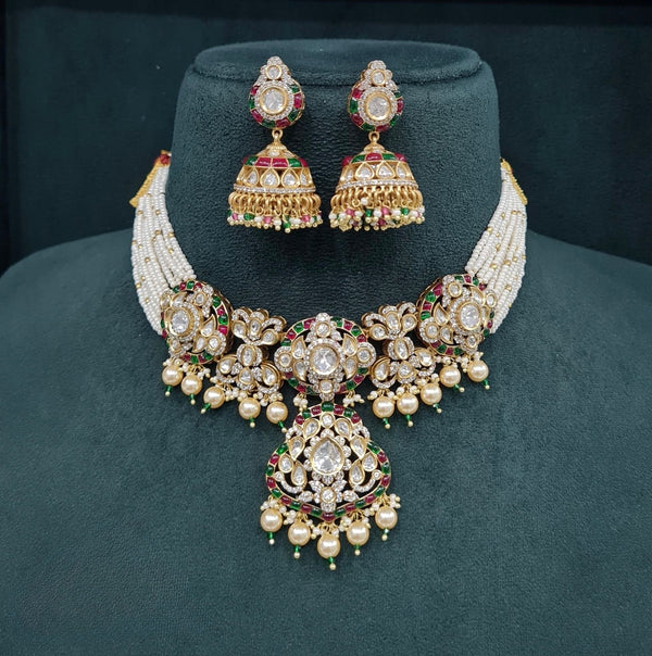 Kundan Necklace 08952 - KRISHNA'S SWETA JEWELLERY