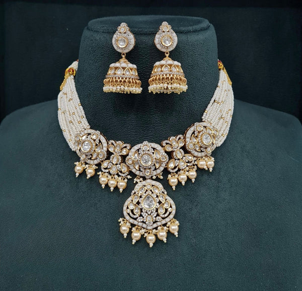 Kundan Necklace 08952 - KRISHNA'S SWETA JEWELLERY