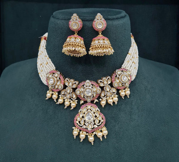 Kundan Necklace 08952 - KRISHNA'S SWETA JEWELLERY