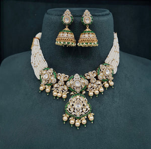 Kundan Necklace 08952 - KRISHNA'S SWETA JEWELLERY