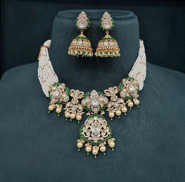Kundan Necklace 08952 - KRISHNA'S SWETA JEWELLERY