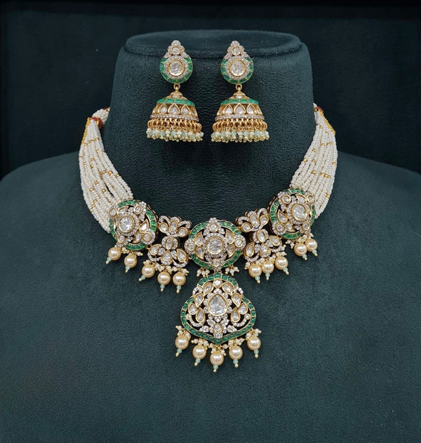 Kundan Necklace 08952 - KRISHNA'S SWETA JEWELLERY