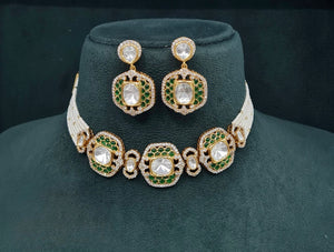 Kundan Necklace 08954 - KRISHNA'S SWETA JEWELLERY