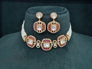Kundan Necklace 08954 - KRISHNA'S SWETA JEWELLERY